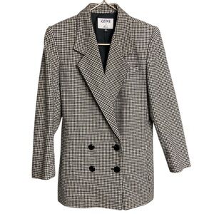 Vintage Kasper for A.S.L houndstooth blazer size 10